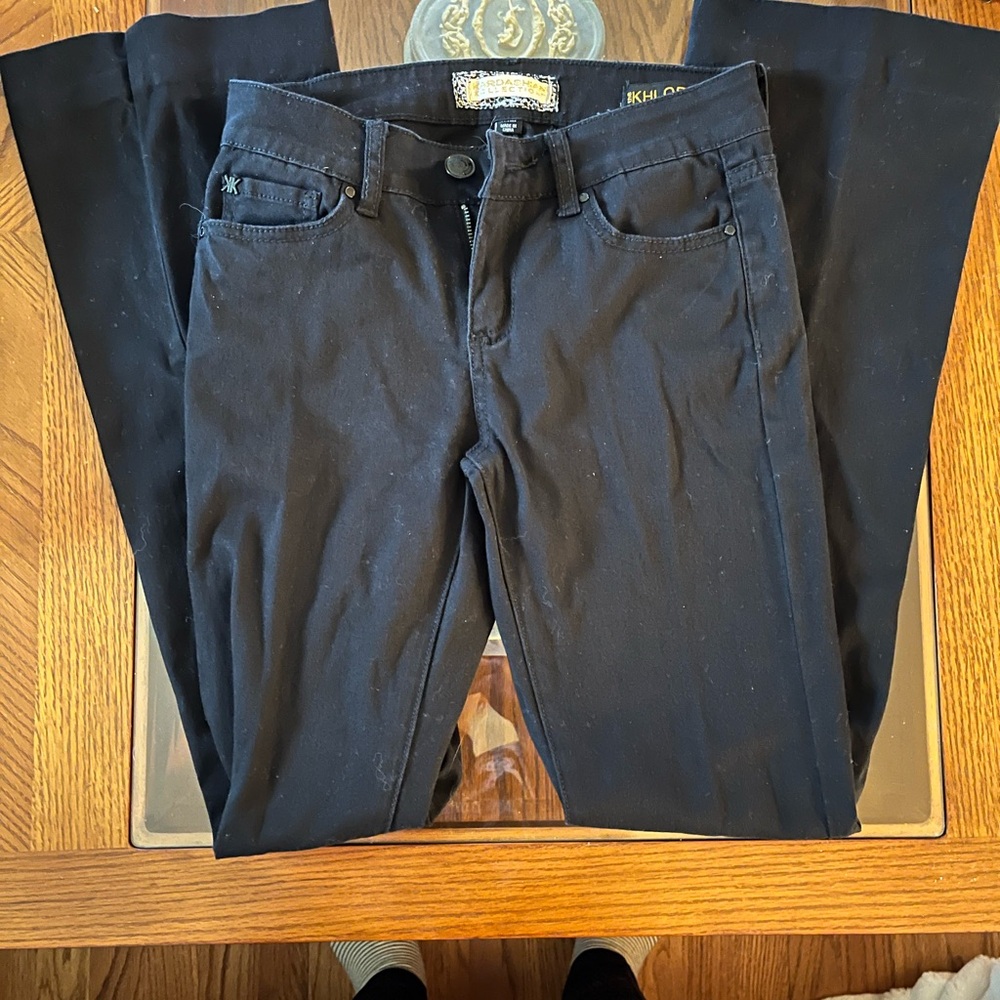 Kardashian Kollection Black Denim Pants Add to bundle for free